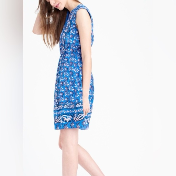 J Crew The Vintage Scarf Silk Dress - Picture 4 of 10